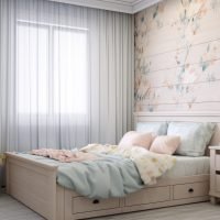 Farmhouse-Style Girl's Room: A cozy farmhouse-style bedroom for a young girl, with pastel floral wallpaper, rustic wooden furniture, and soft quilts. In the style of photorealistic. --chaos 14 --ar 3:2 --style raw --stylize 50 --v 5.2 Job ID: 3cb0fdb6-852a-46bf-b9b8-551f6b86298a